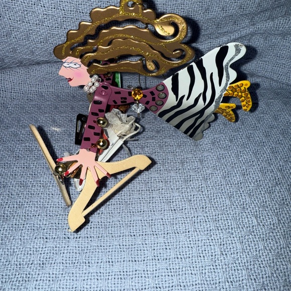 Silvestri Fanciful Flight ZEBRA SHOPPER Ornament by Karen Rossi - Picture 1 of 4